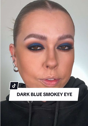 Dark Blue Smokey Eye Makeup Tutorial with MAC Cosmetics