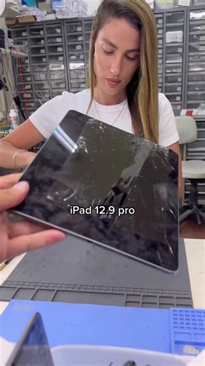 ‏החלפת מסך אייפד 12.9 פרו #apple #ipad💅 #fix #תמראםטימובייל
