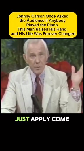Johnny Carson Once Asked the Audience if Anybody Played the Piano. This Man Raised His Hand, and His Life Was Forever Changed | James B. Welch