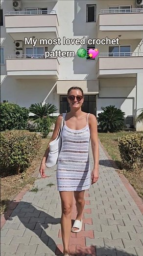 FREE crochet dress tutorial on my channel💖 #crochetdress