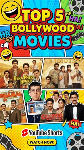 Top 5 Hindi Comedy Movies | Non-Stop Entertainment 😂 | Must Watch Films