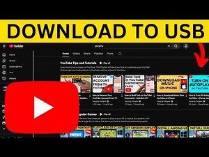 How To Download YouTube Video To USB Flash Drive - Step By Step