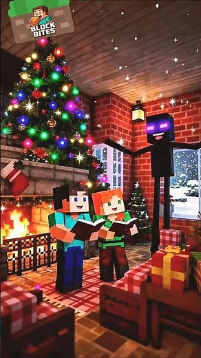 Unexpected Christmas visitor ❄️ #minecraft #minecraftanimation #christmas