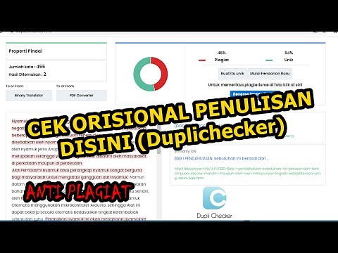 Cara Cek Plagiasi Penulisan Menggunakan Duplichecker Platform Anti Plagiat