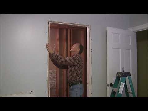 How to trim out a pocket door
