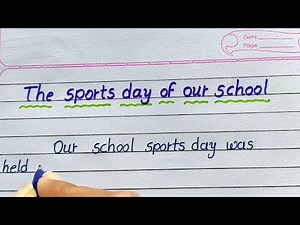 The sports day of our school/essay writing in english/sports day celebration essay/AJ pathshala
