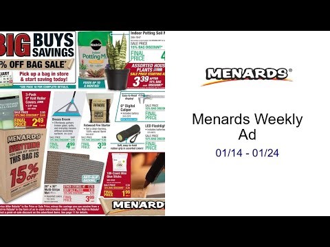 Menards Weekly Ad 01/14 - 01/24