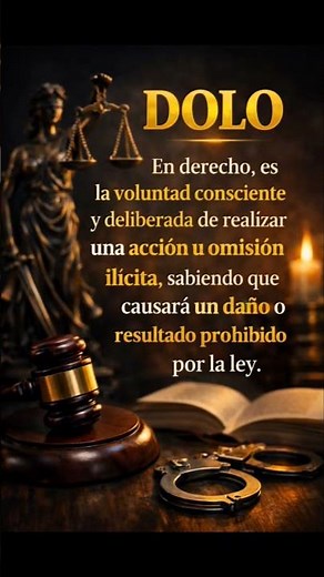 Te esplico que es el dolo en derecho 😎 #aprendederecho #jurista #jurídicos #consejolegal