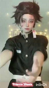 Tanjiro kamado cosplay dance ✨️ 😘💖🫣😚🥰😍#demonslayer #anime #shortvideo #tanjiro #cosplay