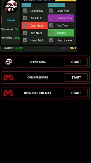 NEW FFH4X PANEL 🤫 #antiban #panel #freefire