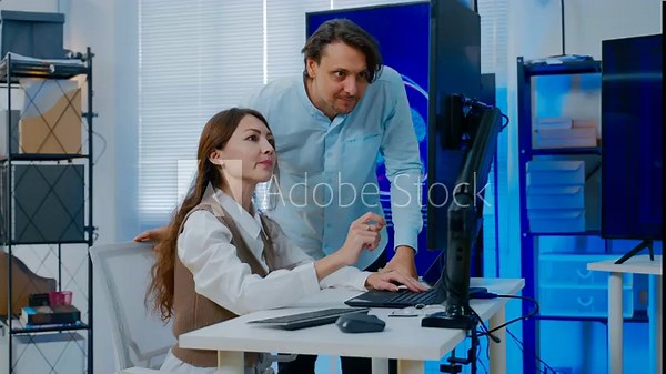 software engineer or programmer team working late in development office,problem solving or algorithm of ai assistant,ai agent helping for work.software developer,digital technology security concept