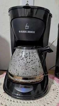 How to make coffee in a Black & Decker electric coffee maker.