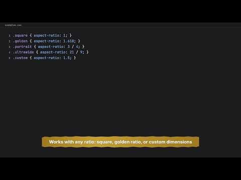 CSS aspect-ratio Property: Ditch the Padding Hack! 🎯