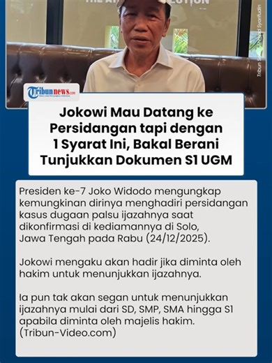 Syarat Hadiri Sidang Ijazah Jokowi di UGM