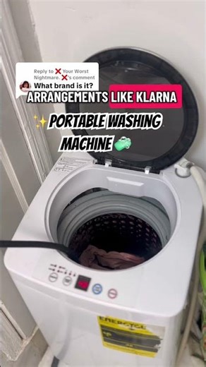 ✨portable mini washer #laundry #portablewashingmachine #cleantok