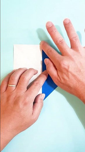 遊べる折り紙 1枚で作れるコマの簡単な作り方タイプ1～How to make an easy origami spinning top～#shorts