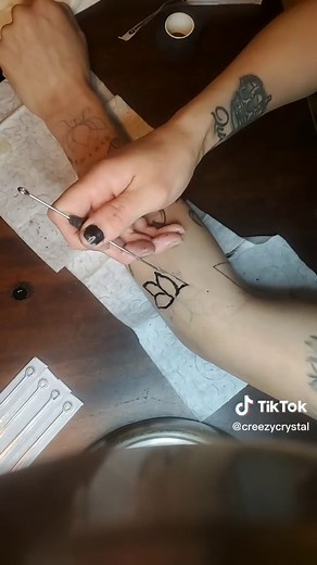 Stick and Poke Tattoo Tutorial at Home