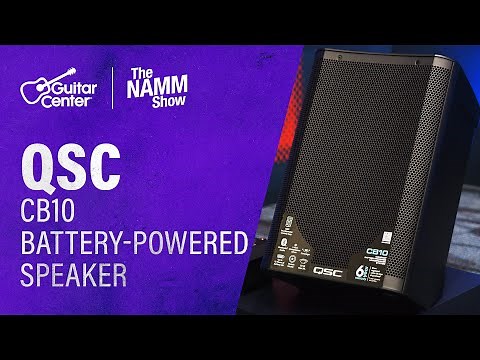 NEW QSC CB10 Battery-Powered Speaker Overview | NAMM 2026