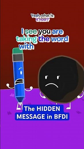 BFDI's Hidden Message Explain in G-Major #bfdi