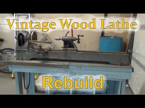 1944 Delta wood lathe rebuild - pt.1 tear down