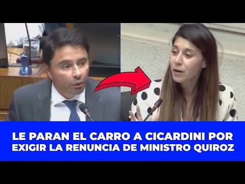 ¡NI VODANIC LE PRESTÓ ROPA! LE PARAN EL CARRO A CICARDINI POR EXIGIR LA RENUNCIA DE QUIROZ