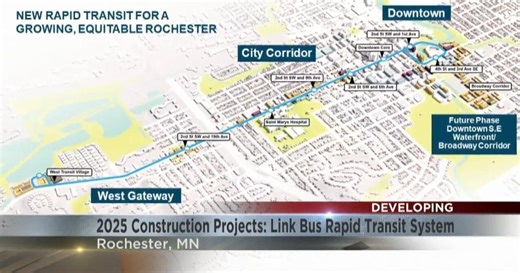 Rochester announces construction project plans for summer of 2025