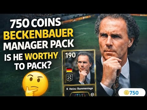 F. Beckenbauer Manager Pack 750 Coins WORTHY🤔- 89 LONG BALL COUNTER eFootball 2026