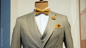 Stylish men's suit on a mannequin. Men's Clothing