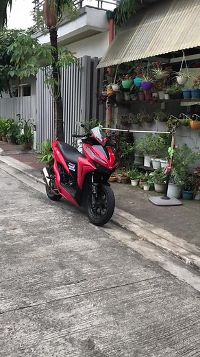 Honda Click 125i Big Tires Red Design Ideas