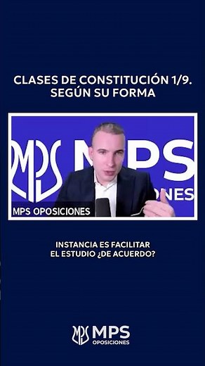 Clases de Constitución - Según su forma