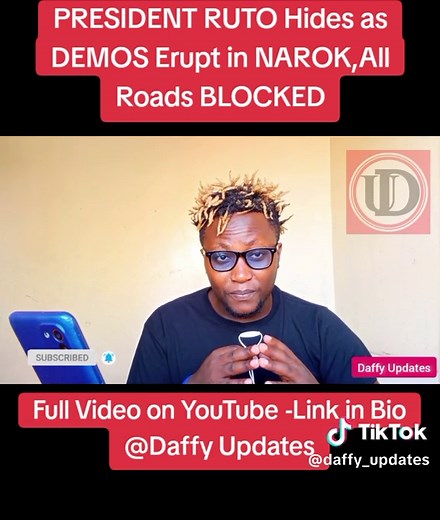 PRESIDENT RUTO Hides as DEMOS Erupt in NAROK,All Roads BLOCKED #daffyupdatesnews #daffyupdates