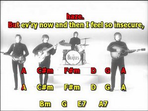 Help the Beatles best karaoke instrumental lyrics chords 2 Version