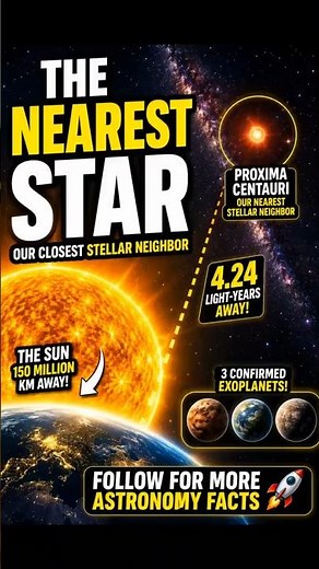 Which star is closest to Earth? | Science Non Science #shorts