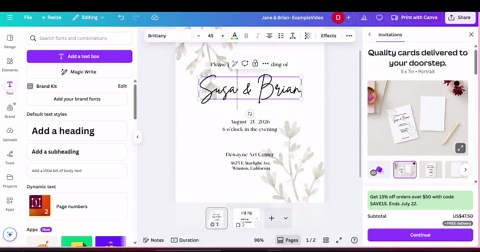 Courthouse Wedding Invitation | Civil Ceremony Wedding Invite | Minimalist Courthouse Elopement Invitation | Printable Editable Template - Etsy