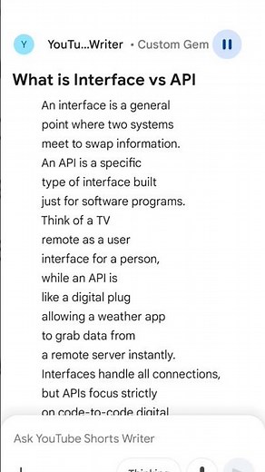Interface vs API