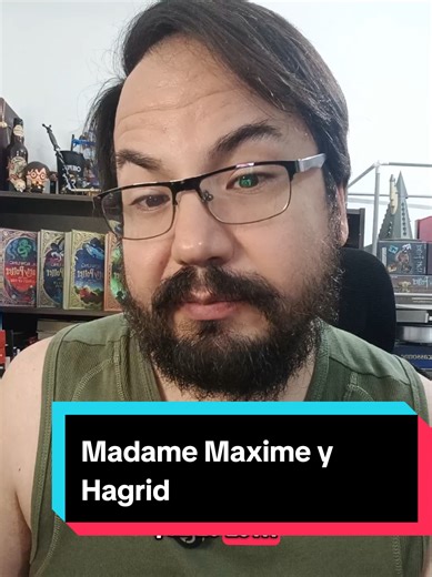 Madame Maxime y Hagrid en el baile de Navidad