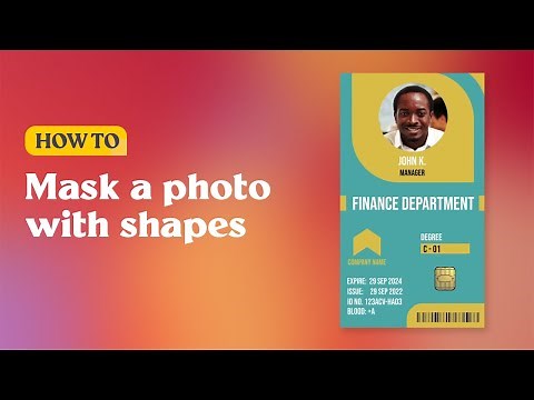 How to Mask a Photo with Shapes in PosterMyWall