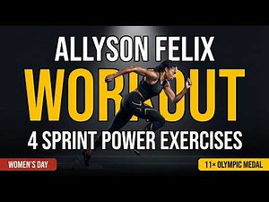 Train Like Allyson Felix : Sprint Power Workout of a 7 Time Olympic Champion!