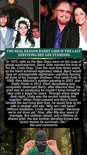 THE REAL REASON BARRY GIBB IS THE LAST SURVIVING BEE GEE STANDING