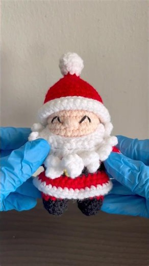 Cute Santa Crochet Christmas craft #handmade #trending #viral #fyp #craft #crochet #tutorial #shorts