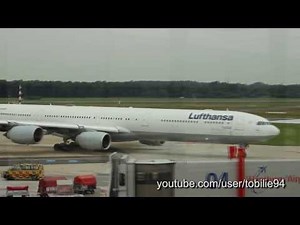 ✈ Lufthansa A340-600 Take Off and Landing [Lufthansa Technik Testflight]