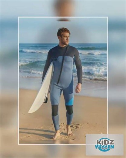 Men's 3mm Full Wetsuit for Surfing Diving & Cold Water Swimming – Front-Zip Neoprene Suit with UV...