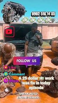 corolla Engine 1zz installation in engine dellara #africa #automobile #mechanic