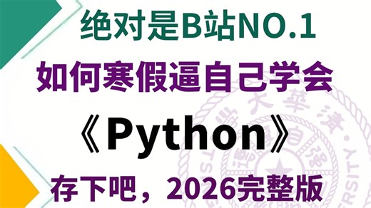 【全800集】这绝对是B站2026年【Python基础 高级篇】从入门到精通视频教程 | 手把手教学，带你一套搞定Python爬虫和数分，存下吧，草履虫也能学会