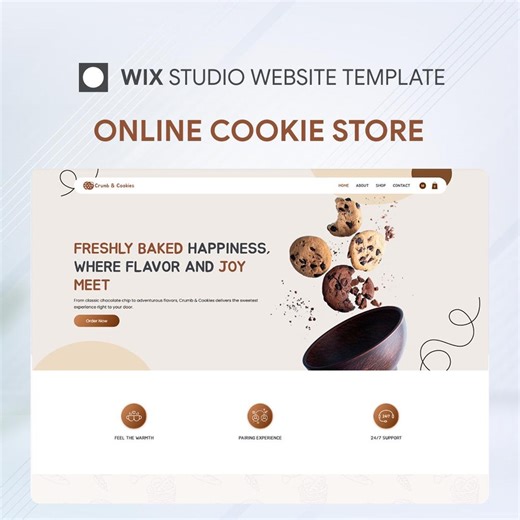 Wix Studio Website Template: Online Cookie Store & Bakery (digital Download) - Etsy