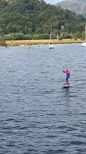 Was sent this video from Scott Baxter who was on the Windermere ferry then spotted Spider-Man surf by. He said it made his kids day 🤘🏼 That’s what it’s all about | Dimples and Wrinkles