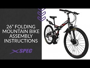 Xspec 26" Folding Mountain Bike Assembly Instructions (new)