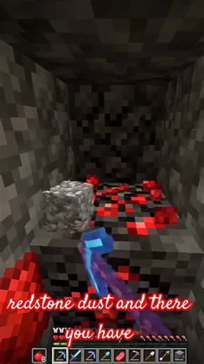 How to obtain the redstone dust in Minecraft: Java edition ( #minecraftjavaedition )