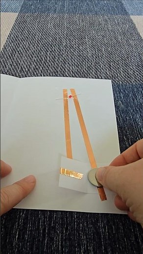 🧁Paper Circuit Card with LED #diy #circuit #stem #science #papercircuit