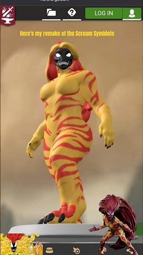 The Scream Symbiote in Hero Forge #heroforge #venom #marvel #symbiotes #venomsymbiote #marvelhorror